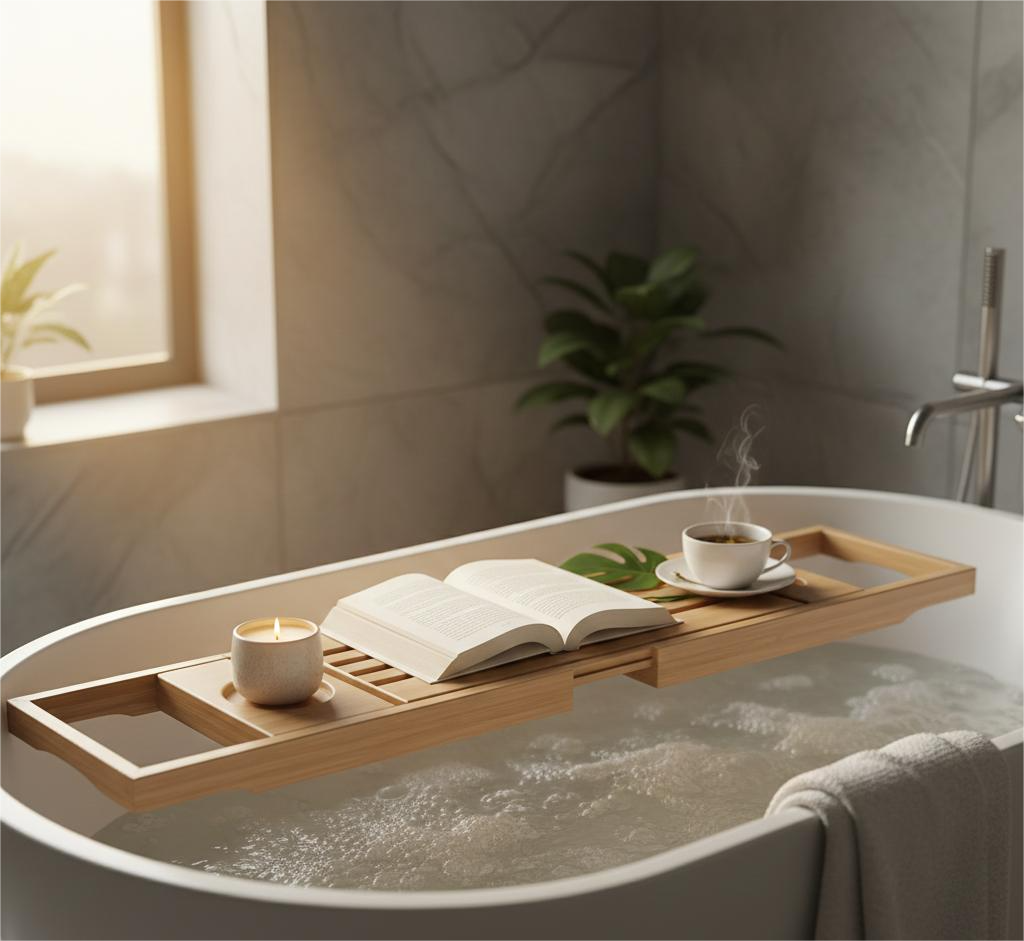 Bamboo Bath Caddy